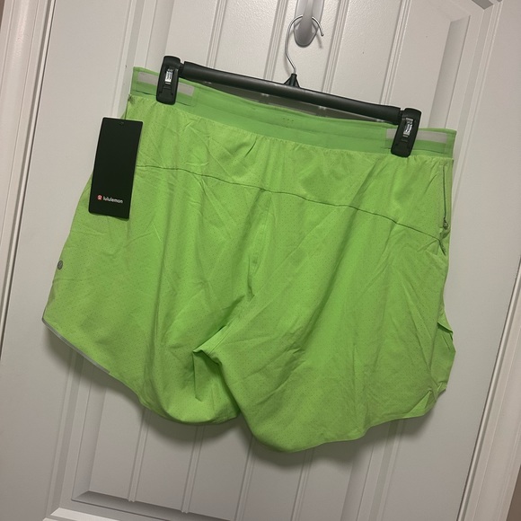 NWT Lululemon Mens Fast and Free Short 6" Lined Scream Green XXL - Picture 3 of 6